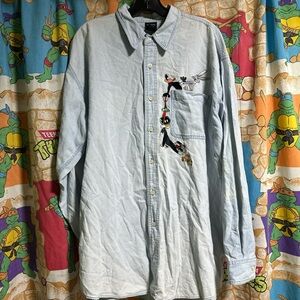 Looney Tunes Light Blue Denim Shirt
